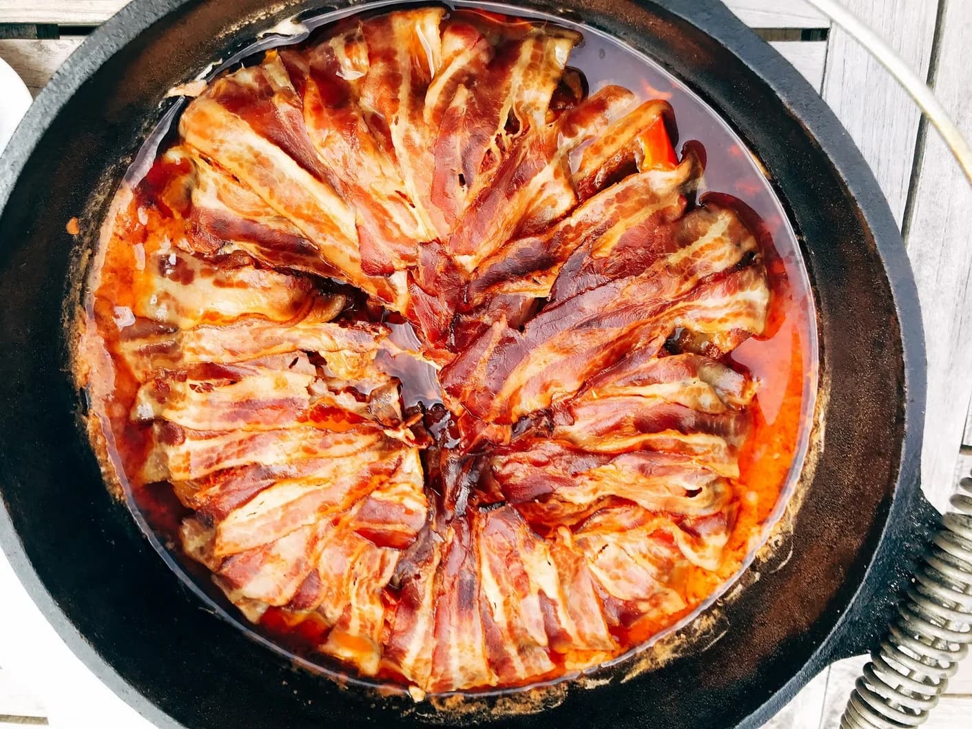 Schichtfleisch aus dem Dutch Oven
