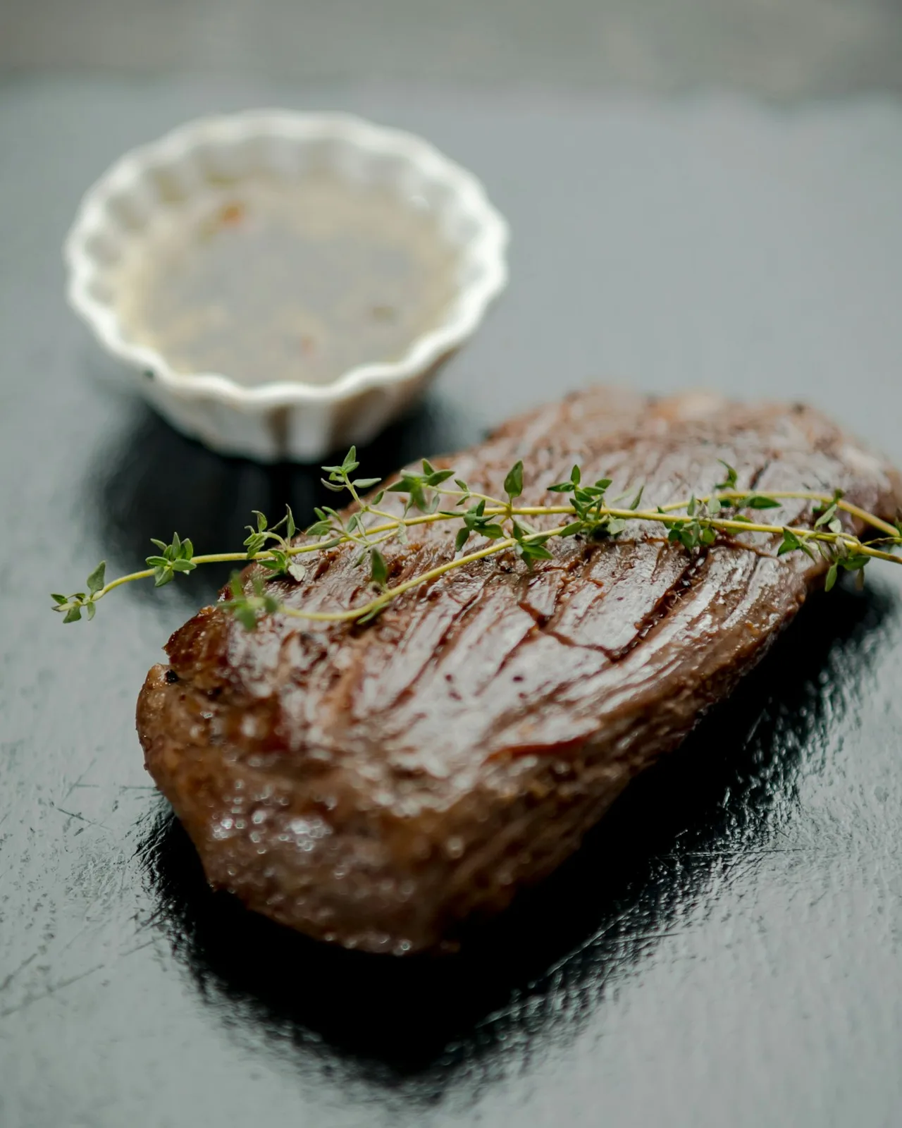 Rumpsteak mit Balsamico-Soße